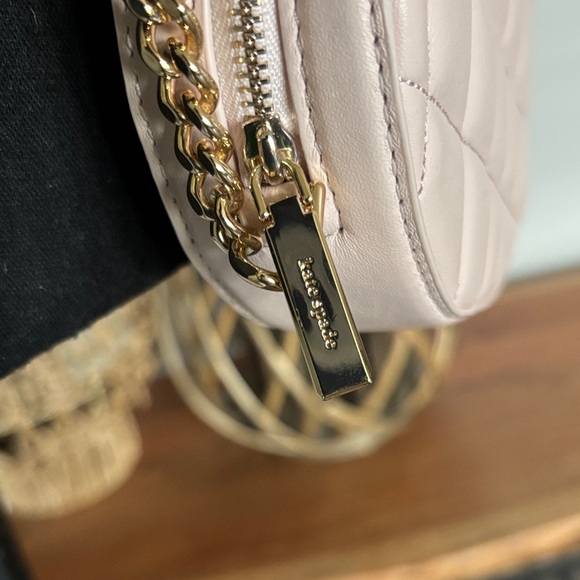 Kate Spade Quilted Heart Crossbody in Pale Pink - Picture 3 of 4